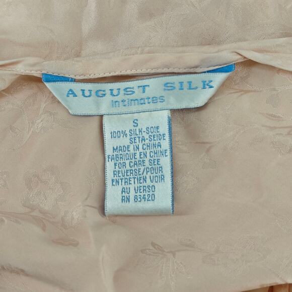 Vintage August Silk Ballerina Pink Negligee Slip Womens Small - Picture 2 of 3